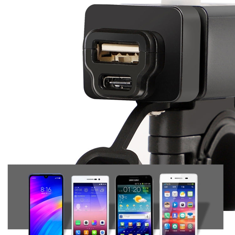 Motorcycle Mobile Phone Charger QC3.0 PD Fast Charge Charger SAE Terminal