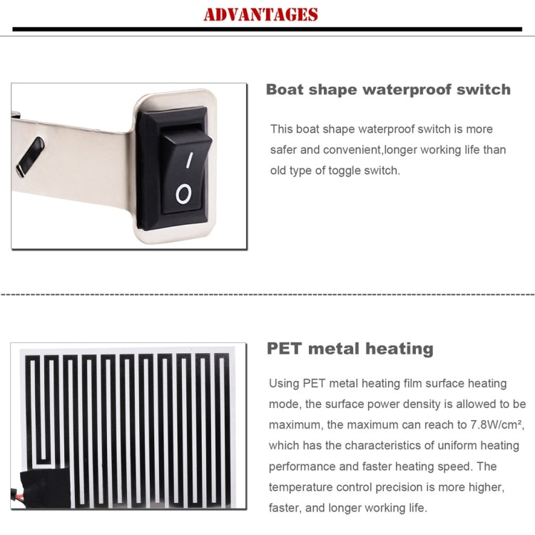 CS-054B1 Third Generation Motorcycle Modified Electric Heating Hand Cover Heated Grip Handlebar