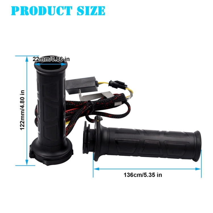 CS-095A1 Motorcycle Modified Adjustable Temperature Electric Heating Hand Cover Heated Grip Handlebar