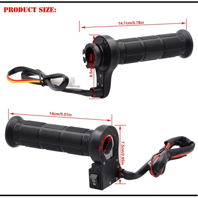 CS-203A1 Motorcycle Modified Electric Heating Hand Cover Heated Grip Handlebar, Upgrade Version