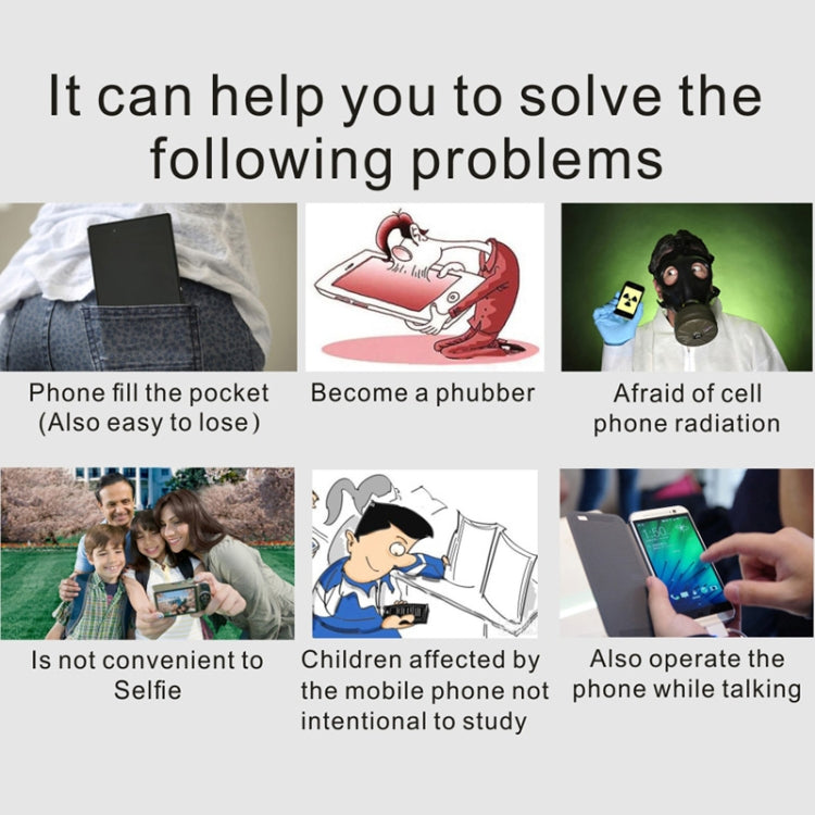 LONG-CZ T3 Mini Mobile Phone, Hands Free Bluetooth Dialer, Bluetooth Music, FM, GSM