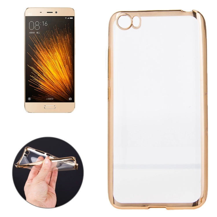 For Xiaomi Mi 5 Electroplating Uitra-thin Soft TPU Protective Cover Case