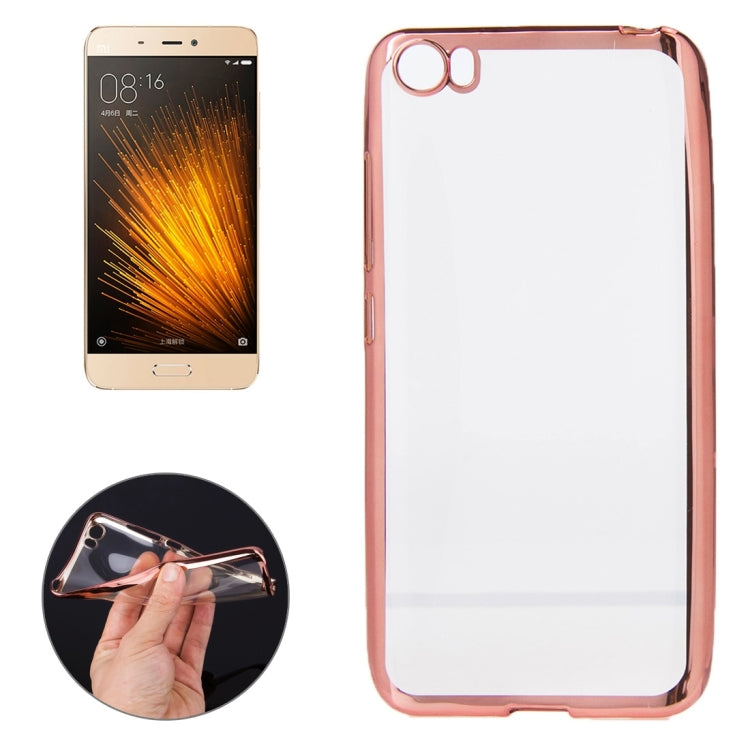 For Xiaomi Mi 5 Electroplating Uitra-thin Soft TPU Protective Cover Case