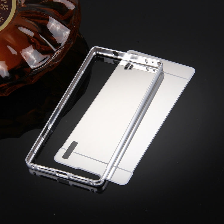 2 in 1 for Lenovo Vibe Shot / Z90 (S-MPH-1999) Metal Frame Back Shell Cover + Tempered Glass Screen Film Protector