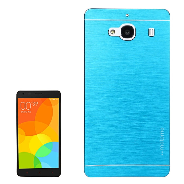 For Xiaomi Redmi 2 Motomo Brushed Texture Metal Protective Back Case