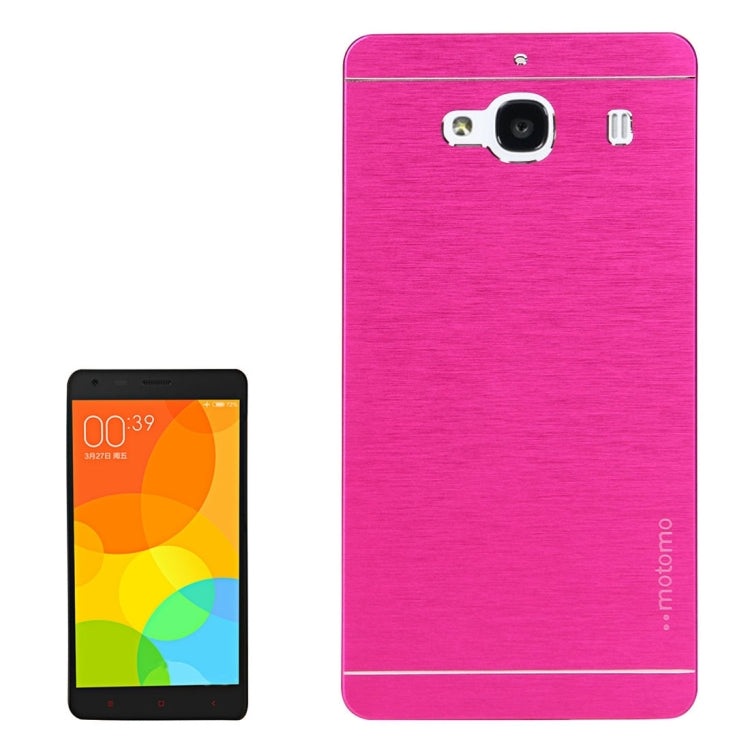 For Xiaomi Redmi 2 Motomo Brushed Texture Metal Protective Back Case