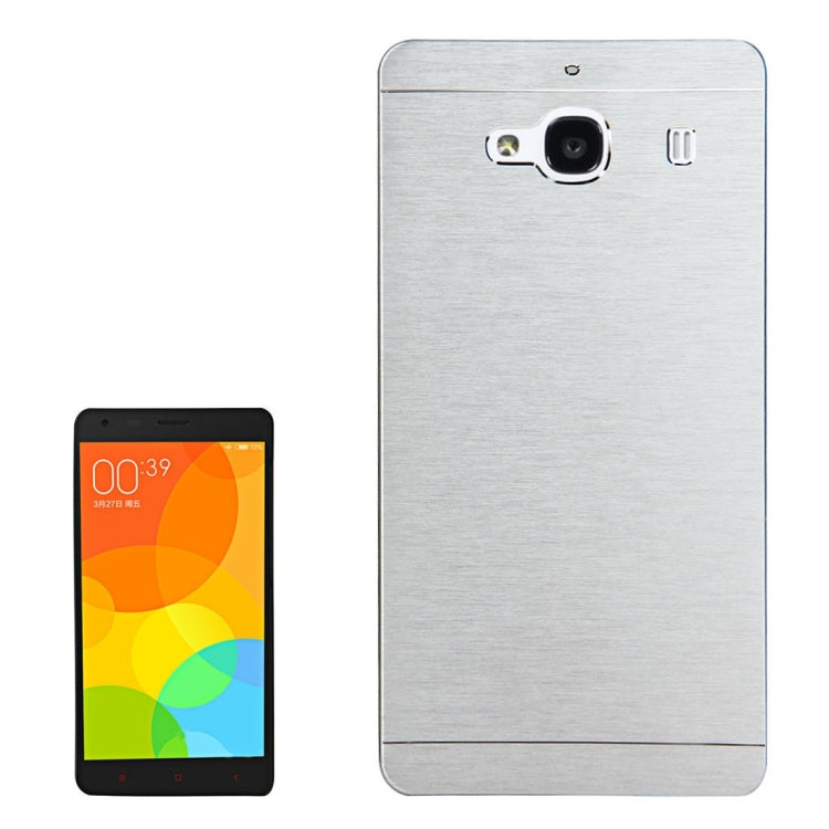 For Xiaomi Redmi 2 Motomo Brushed Texture Metal Protective Back Case