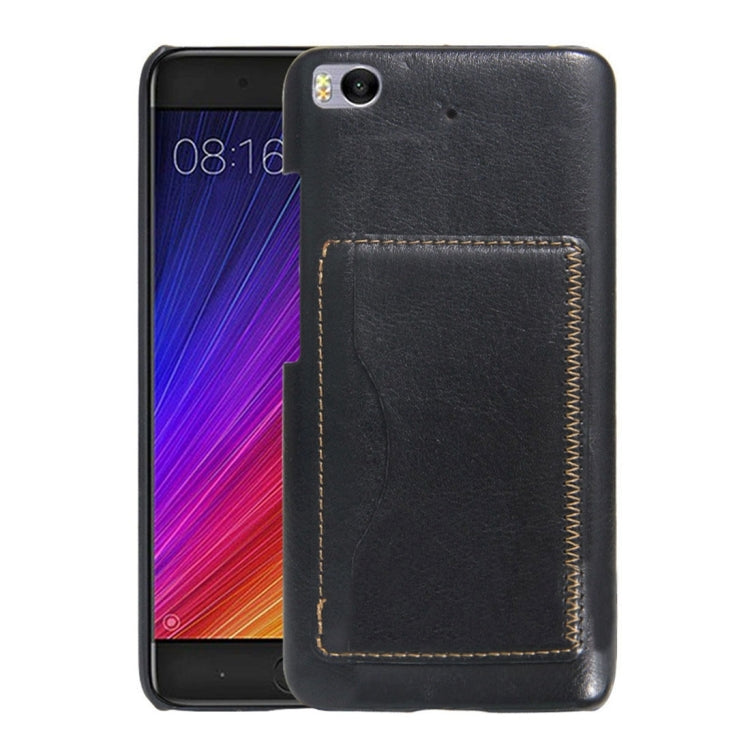 For Xiaomi 5s Crazy Horse Texture PU Leather Protective Back Cover Case with Holder & Card Slots