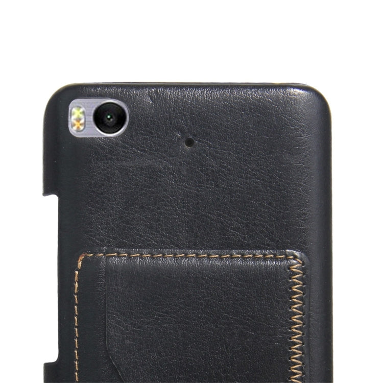 For Xiaomi 5s Crazy Horse Texture PU Leather Protective Back Cover Case with Holder & Card Slots