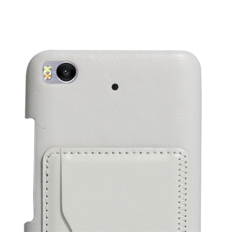 For Xiaomi 5s Crazy Horse Texture PU Leather Protective Back Cover Case with Holder & Card Slots