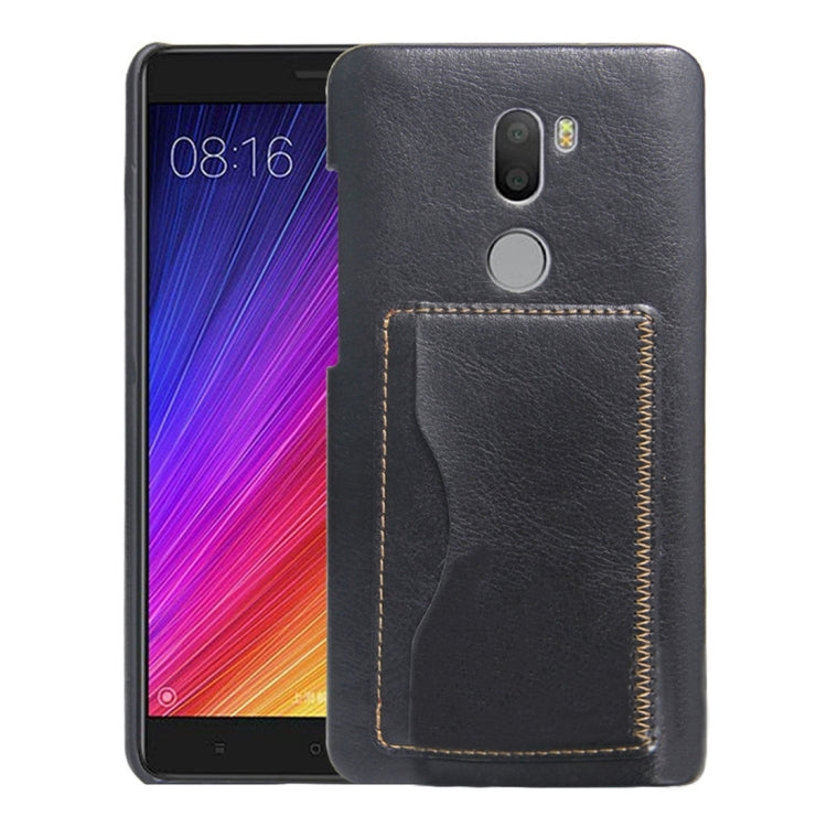 For Xiaomi 5s Plus Crazy Horse Texture PU Leather Protective Back Cover Case with Holder & Card Slots