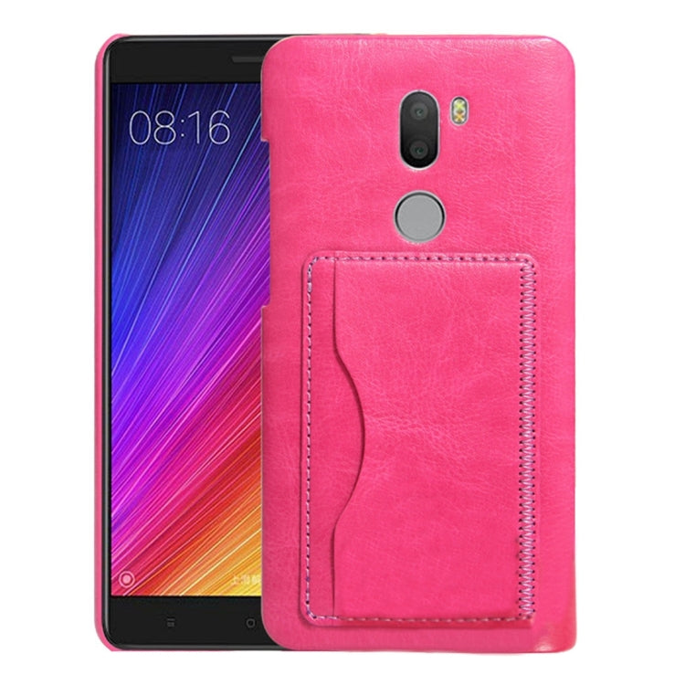 For Xiaomi 5s Plus Crazy Horse Texture PU Leather Protective Back Cover Case with Holder & Card Slots