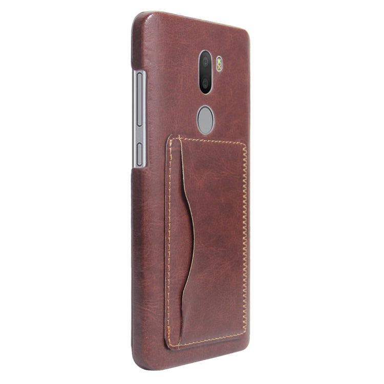 For Xiaomi 5s Plus Crazy Horse Texture PU Leather Protective Back Cover Case with Holder & Card Slots