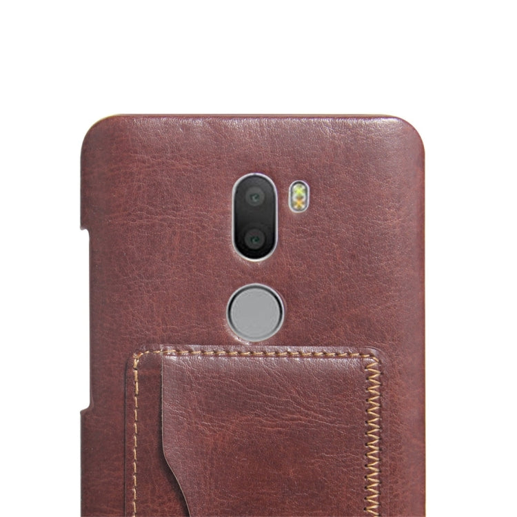 For Xiaomi 5s Plus Crazy Horse Texture PU Leather Protective Back Cover Case with Holder & Card Slots