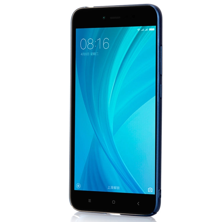 Lenuo for Xiaomi Redmi Note 5A Pro / Prime PC Ultra-thin Impact Protection Back Case(Blue)