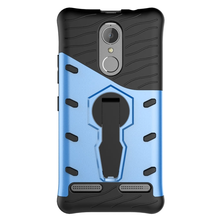 For Lenovo K6 / K6 Power Shock-Resistant 360 Degree Spin Sniper Hybrid Case TPU + PC Combination Case with Holder