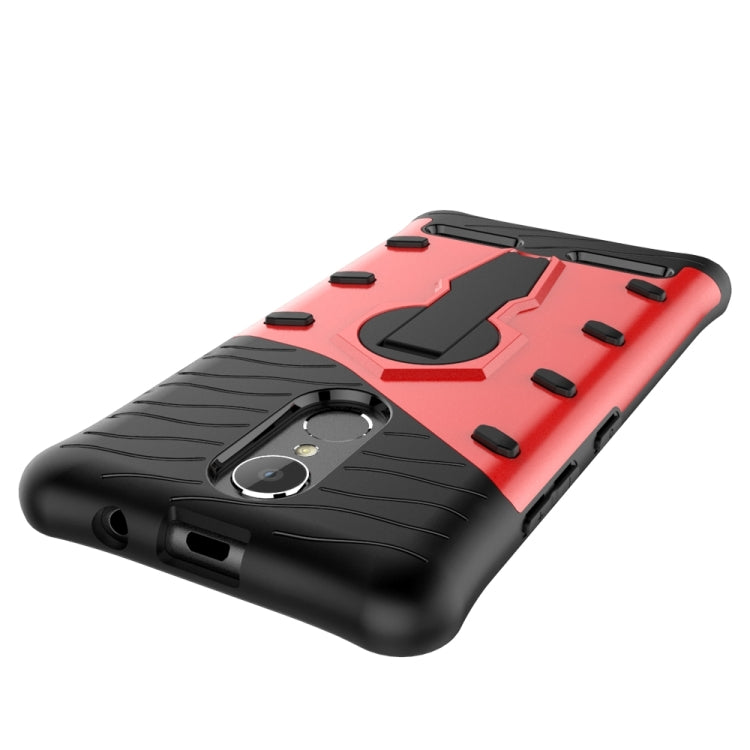 For Lenovo K6 / K6 Power Shock-Resistant 360 Degree Spin Sniper Hybrid Case TPU + PC Combination Case with Holder