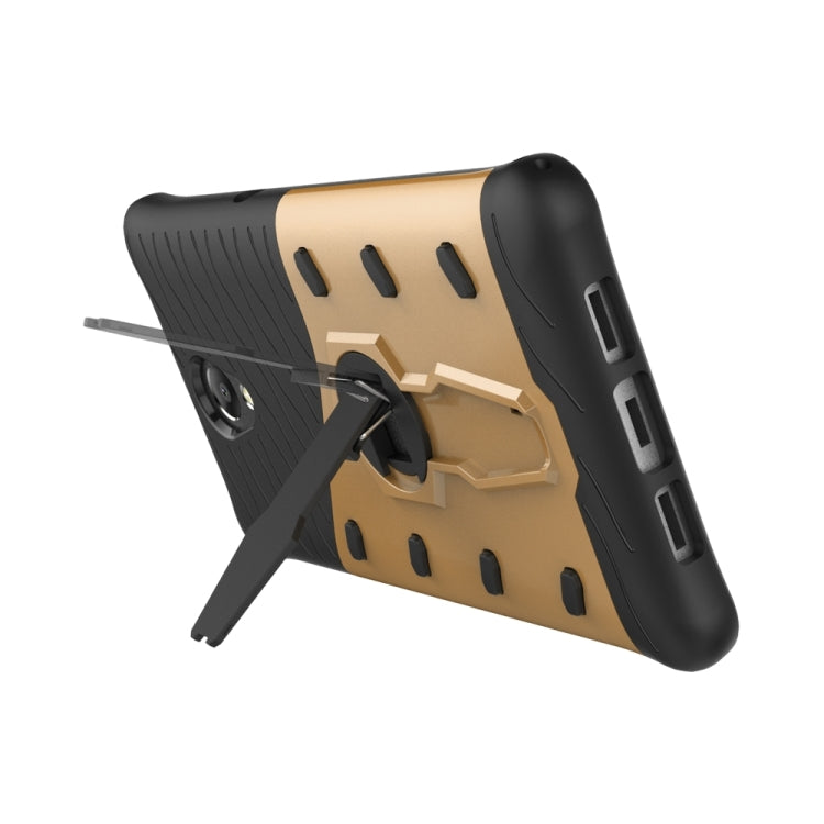 For Lenovo Vibe P2 Shock-Resistant 360 Degree Spin Sniper Hybrid Case TPU + PC Combination Case with Holder