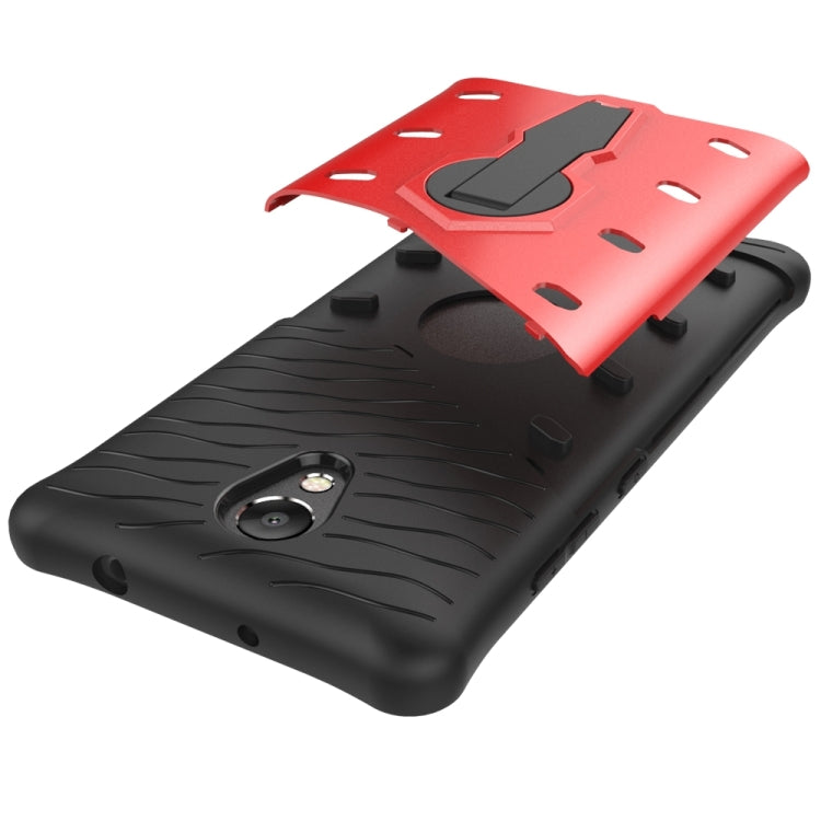 For Lenovo Vibe P2 Shock-Resistant 360 Degree Spin Sniper Hybrid Case TPU + PC Combination Case with Holder