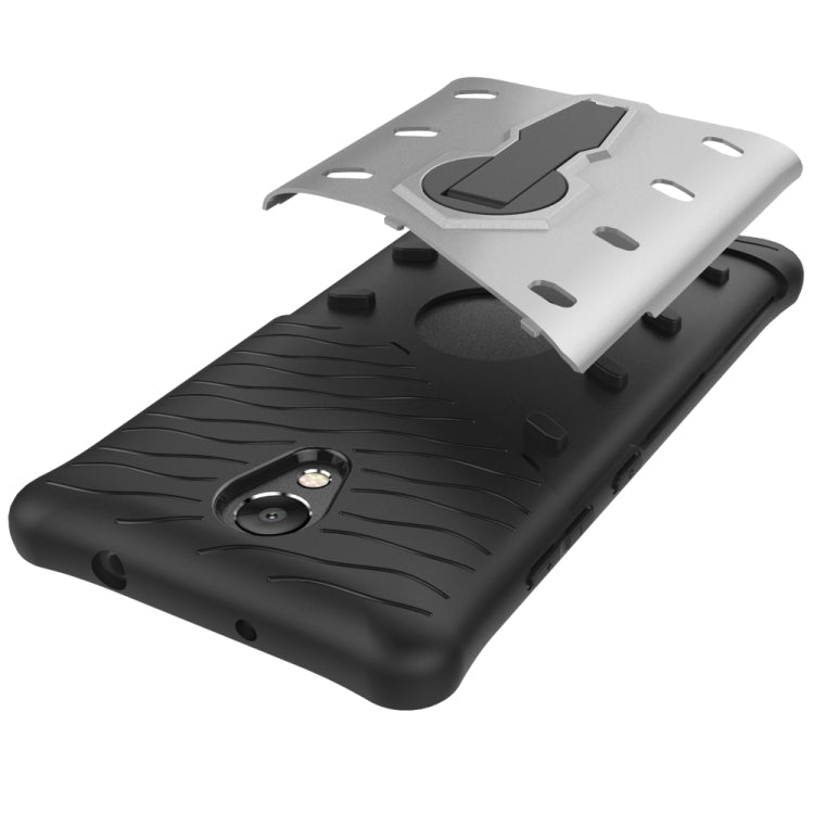 For Lenovo Vibe P2 Shock-Resistant 360 Degree Spin Sniper Hybrid Case TPU + PC Combination Case with Holder