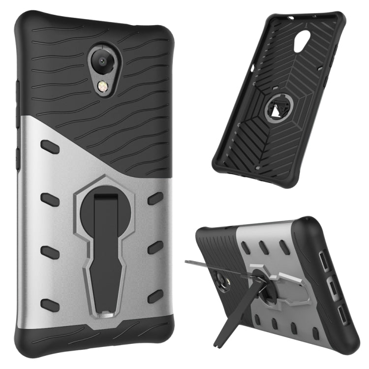 For Lenovo Vibe P2 Shock-Resistant 360 Degree Spin Sniper Hybrid Case TPU + PC Combination Case with Holder