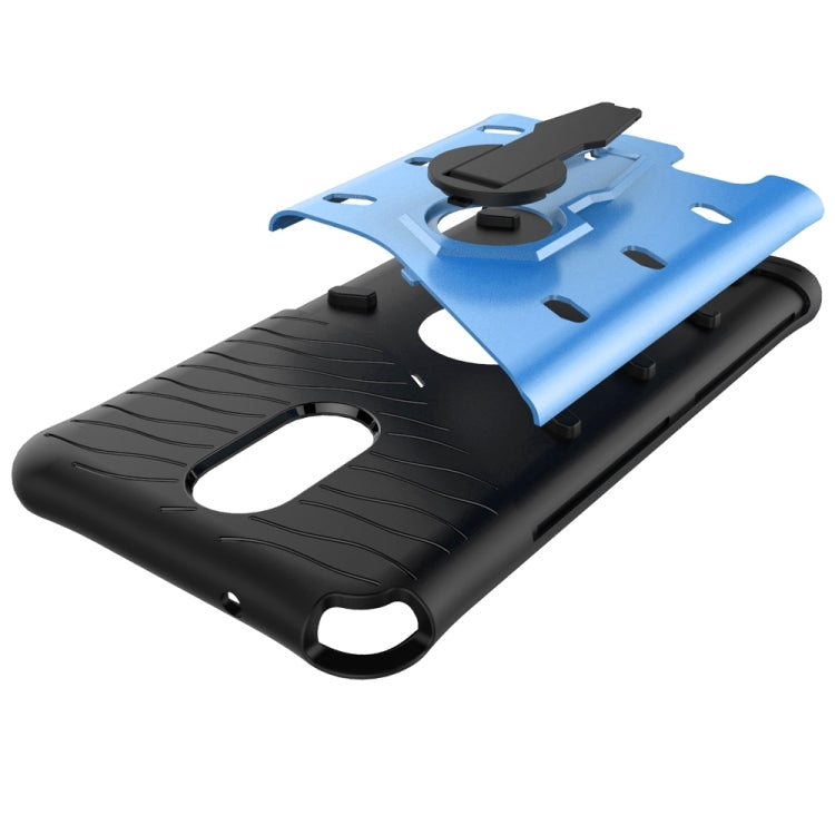 For LG Stylus 3 Shock-Resistant 360 Degree Spin Sniper Hybrid Case TPU + PC Combination Case with Holder