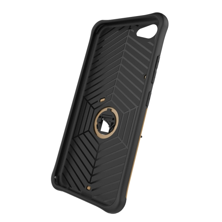 For Vivo X9 Plus Shock-Resistant 360 Degree Spin Sniper Hybrid Case TPU + PC Combination Case with Holder