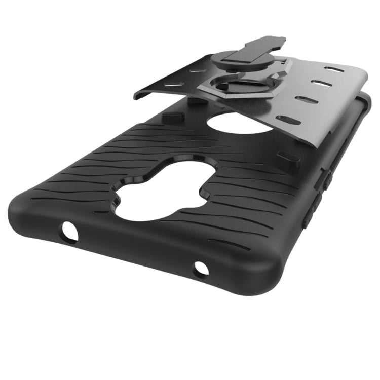 For Huawei Mate 9 Shock-Resistant 360 Degree Spin Sniper Hybrid Case TPU + PC Combination Case with Holder