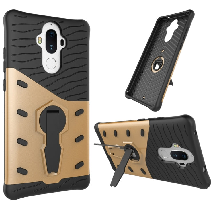 For Huawei Mate 9 Shock-Resistant 360 Degree Spin Sniper Hybrid Case TPU + PC Combination Case with Holder