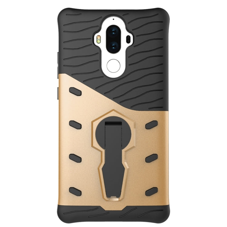 For Huawei Mate 9 Shock-Resistant 360 Degree Spin Sniper Hybrid Case TPU + PC Combination Case with Holder