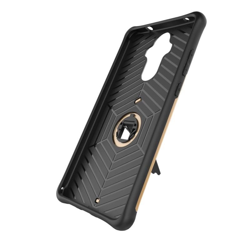 For Huawei Mate 9 Shock-Resistant 360 Degree Spin Sniper Hybrid Case TPU + PC Combination Case with Holder