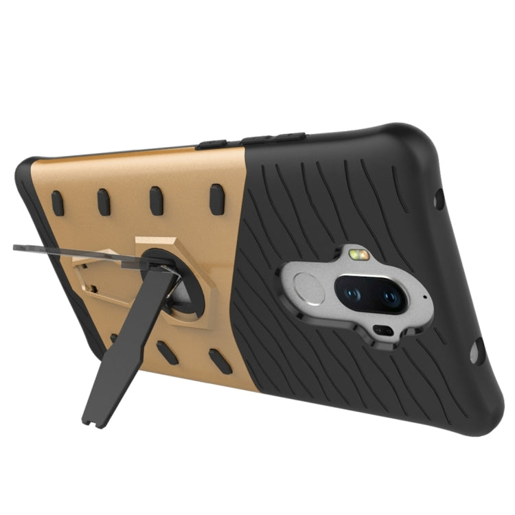 For Huawei Mate 9 Shock-Resistant 360 Degree Spin Sniper Hybrid Case TPU + PC Combination Case with Holder
