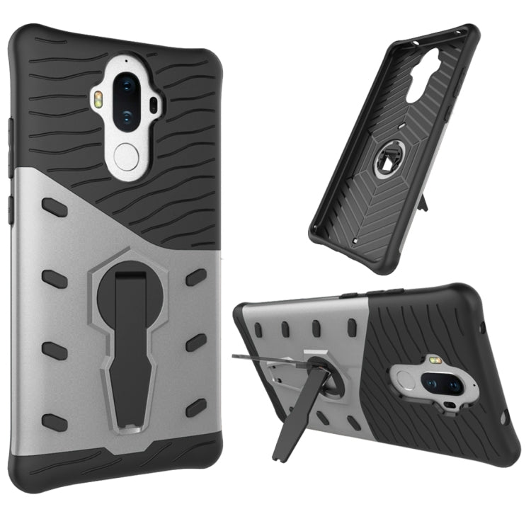 For Huawei Mate 9 Shock-Resistant 360 Degree Spin Sniper Hybrid Case TPU + PC Combination Case with Holder