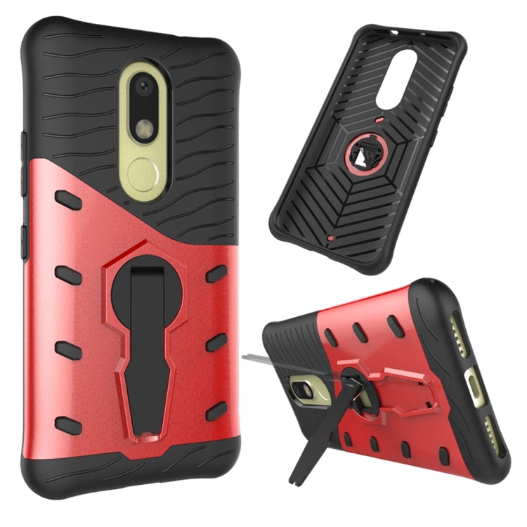 For Motorola Moto M Shock-Resistant 360 Degree Spin Sniper Hybrid Case TPU + PC Combination Case with Holder