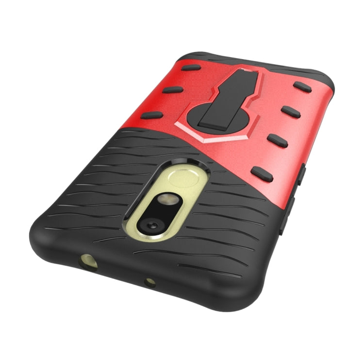 For Motorola Moto M Shock-Resistant 360 Degree Spin Sniper Hybrid Case TPU + PC Combination Case with Holder