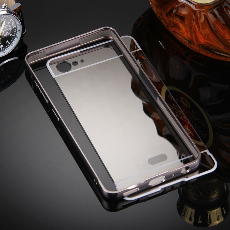 For Lenovo ZUK Z2 Electroplating Mirror PC Protective Case Back Shell Cover + Tempered Glass Film Screen Protector