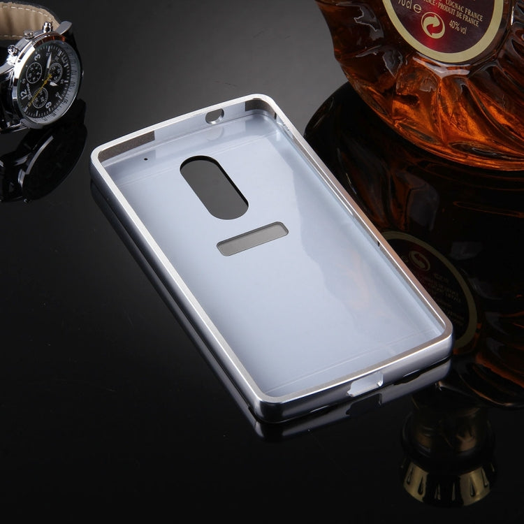 For Lenovo Lemon X3 C50 Electroplating Mirror PC Protective Case Back Shell Cover + Tempered Glass Film Screen Protector