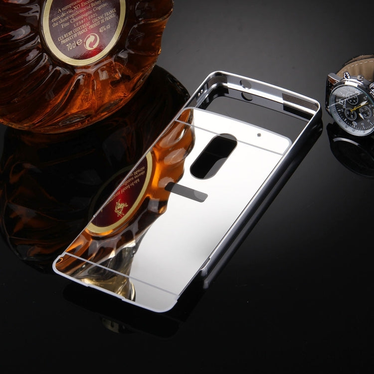 For Lenovo Lemon X3 C50 Electroplating Mirror PC Protective Case Back Shell Cover + Tempered Glass Film Screen Protector
