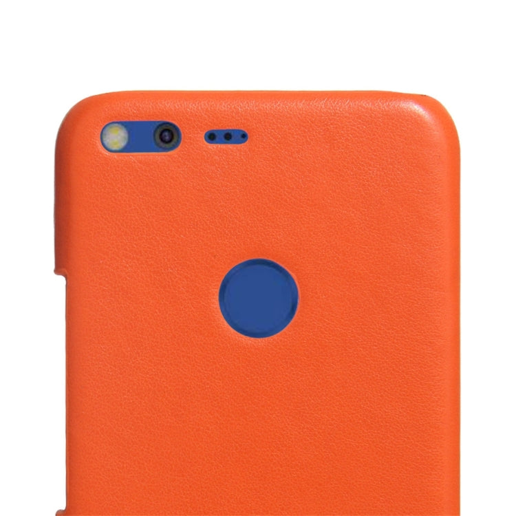 For Google Pixel XL Fashionable Color Matching Bicolourable PC + PU Leather Back Cover Case