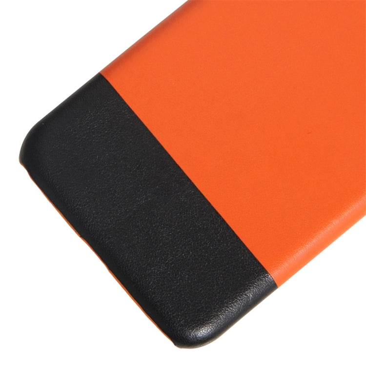 For Google Pixel XL Fashionable Color Matching Bicolourable PC + PU Leather Back Cover Case