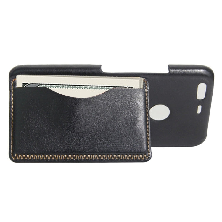 For Google Pixel Crazy Horse Texture PU Leather Protective Back Cover Case with Holder & Card Slots