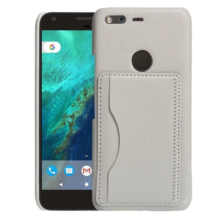 For Google Pixel Crazy Horse Texture PU Leather Protective Back Cover Case with Holder & Card Slots