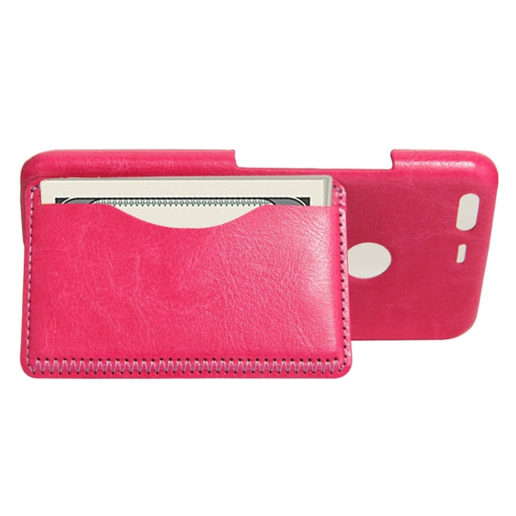 For Google Pixel XL Crazy Horse Texture PU Leather Protective Back Cover Case with Holder & Card Slots