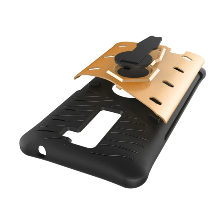For LG K8 US Version Shock-Resistant 360 Degree Spin Sniper Hybrid Case TPU + PC Combination Case with Holder