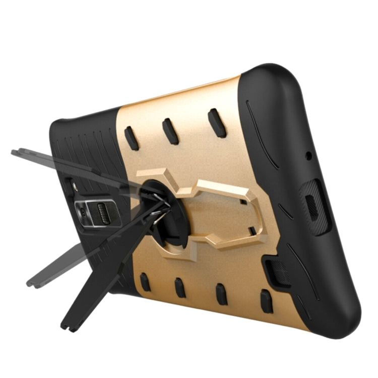 For LG K8 US Version Shock-Resistant 360 Degree Spin Sniper Hybrid Case TPU + PC Combination Case with Holder