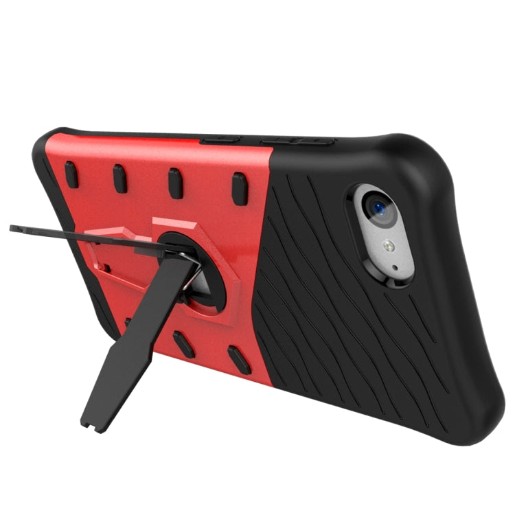 For Lenovo ZUK Z2 Plus Shock-Resistant 360 Degree Spin Sniper Hybrid Case TPU + PC Combination Case with Holder