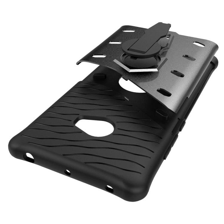 For Xiaomi Note 2 Shock-Resistant 360 Degree Spin Sniper Hybrid Case TPU + PC Combination Case with Holder