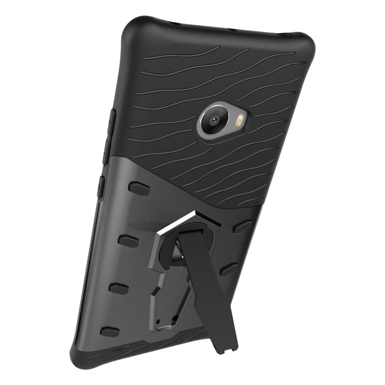 For Xiaomi Note 2 Shock-Resistant 360 Degree Spin Sniper Hybrid Case TPU + PC Combination Case with Holder