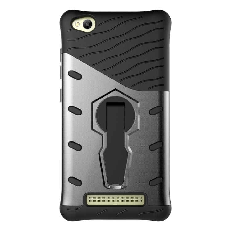 For Xiaomi Redmi 4A Shock-Resistant 360 Degree Spin Sniper Hybrid Case TPU + PC Combination Case with Holder