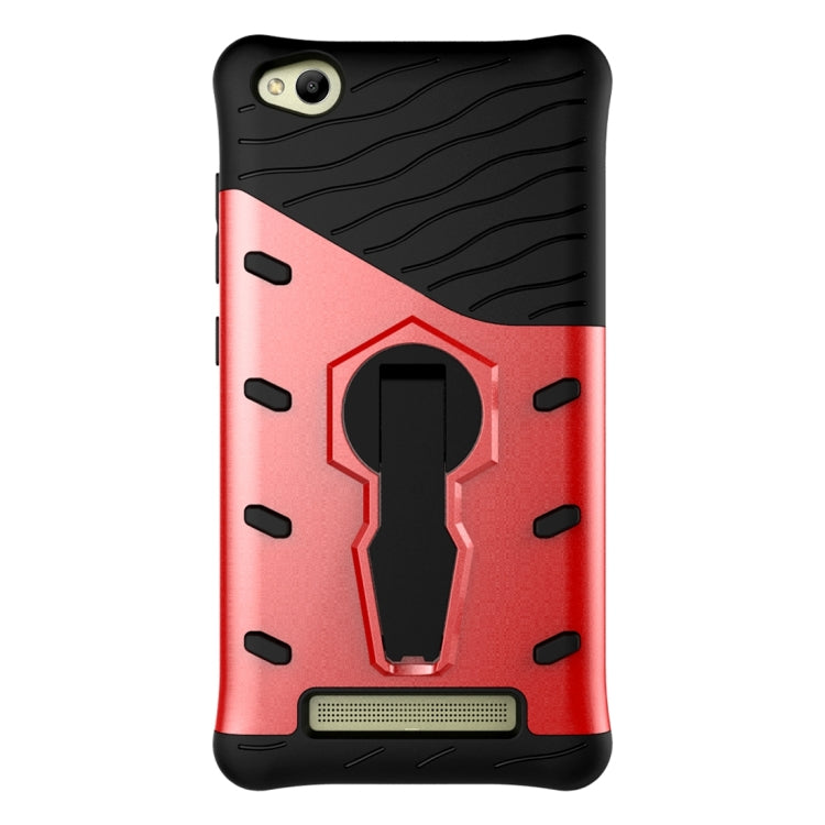 For Xiaomi Redmi 4A Shock-Resistant 360 Degree Spin Sniper Hybrid Case TPU + PC Combination Case with Holder